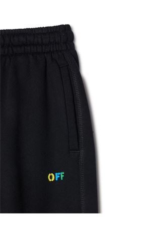 black cotton trackpants OFF WHITE KIDS | OBCH001S24FLE0011084